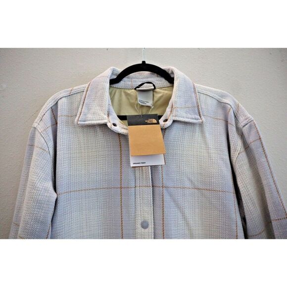 The North Face Women's Sz L Dusty Periwinkle Valley Twill Utility Shacket - Picture 3 of 12